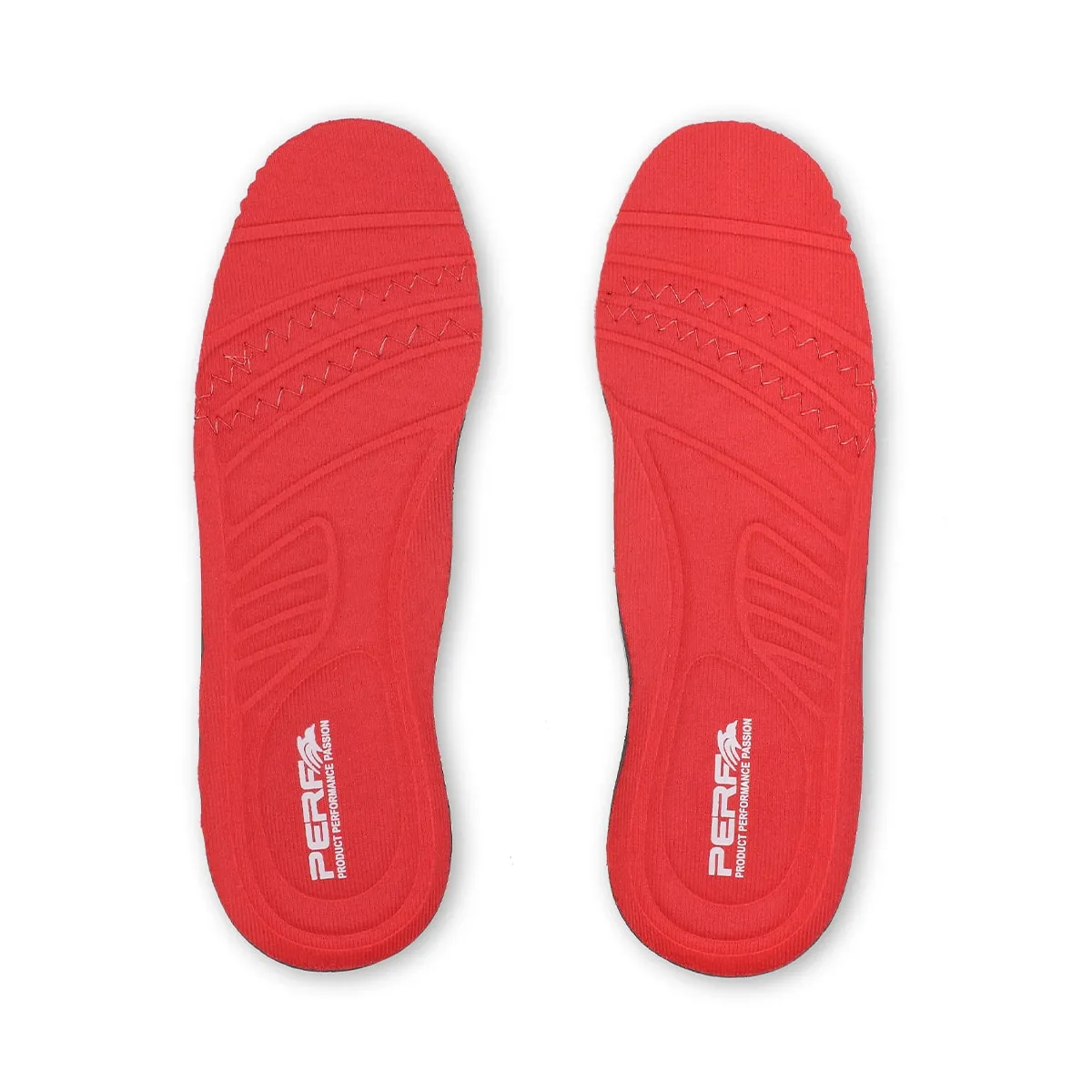 Perf Soft PU Insole c/w Memory Foam Padding — Red